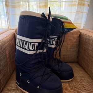 Moon Boot Navy Winter Boots